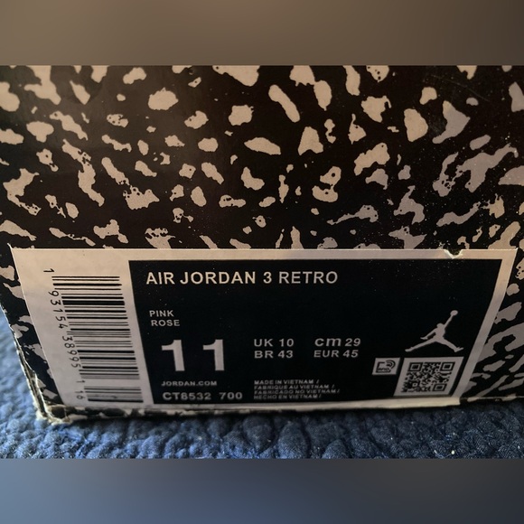 Nike Air Jordan 3 Retro Size 11 - Picture 6 of 6